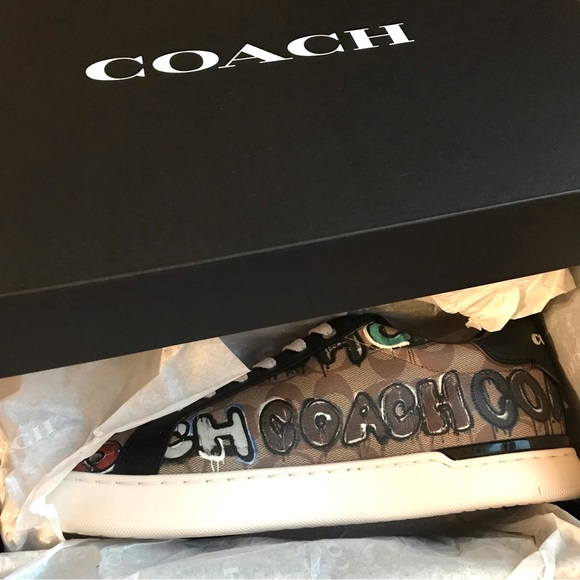 🥰 Coach X Mint + Serf Clip Low Top Sneaker In Signature Canvas - Picture 10 of 16